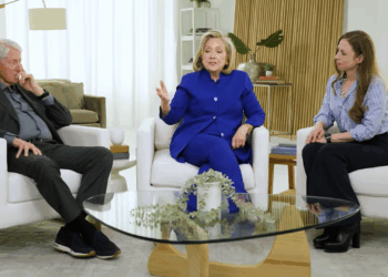 Bill, Hillary, and Chelsea Clinton