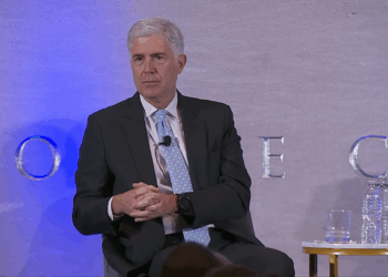 Neil Gorsuch speaking at an event.