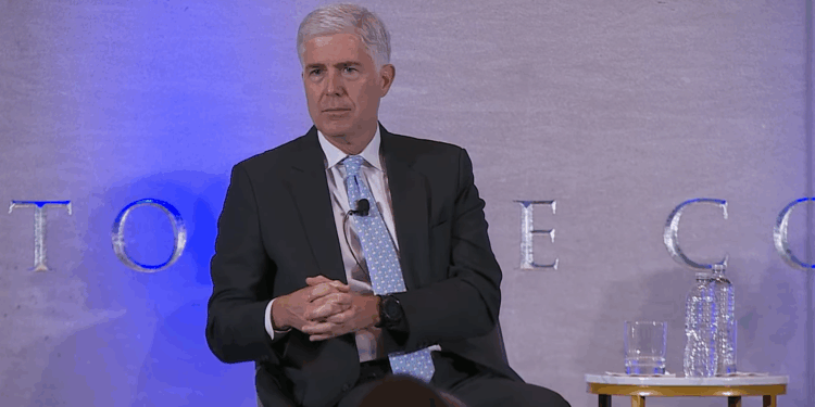 Neil Gorsuch speaking at an event.