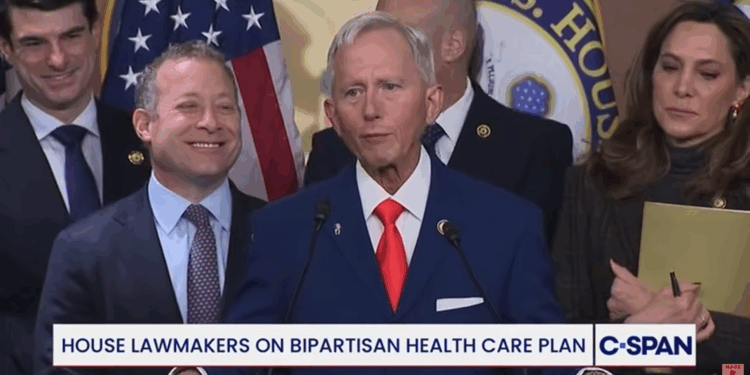 Rep. Jeff Van Drew talking at a press conference.