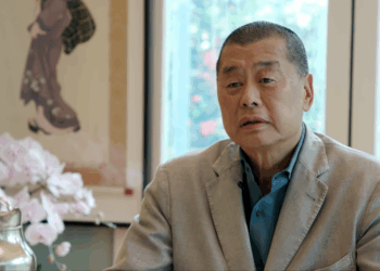Jimmy Lai speaking in an interview.