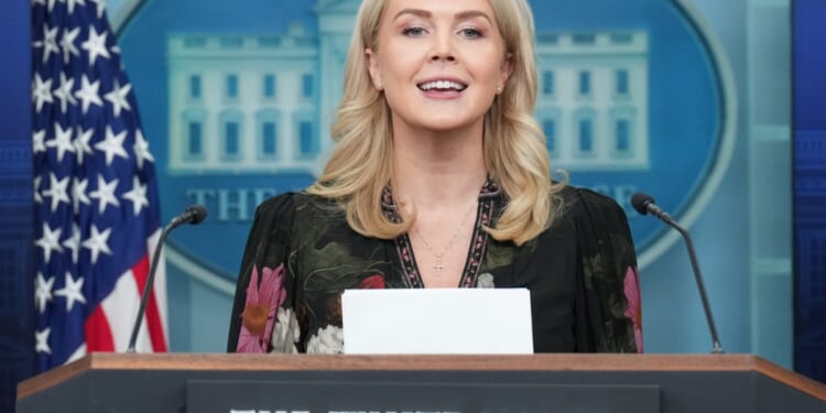 Leavitt holds a White House press briefing