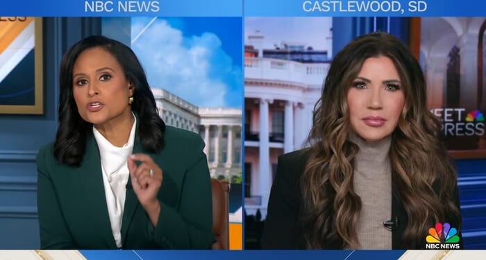 MTP Host Kristen Welker Much Tougher On Noem Than Walz During Interviews