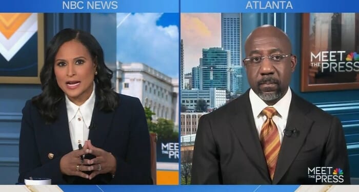 NBC’s Welker Assents as Warnock Calls Trumpism “A Plague”