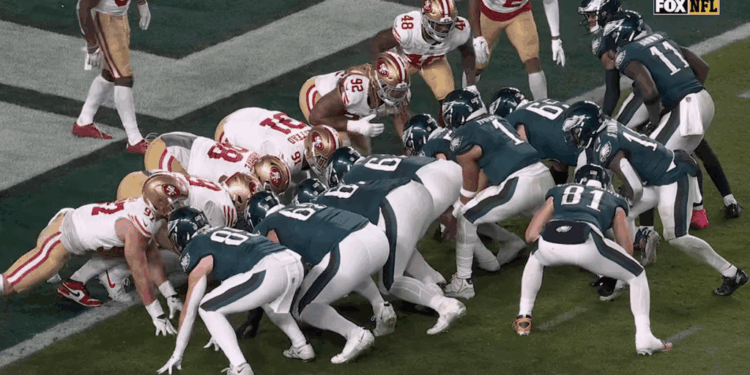 Eagles do the tush push play