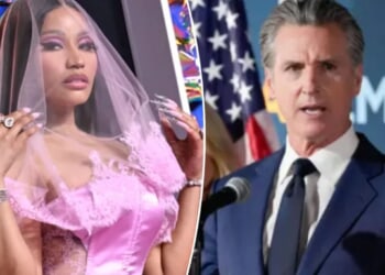 Nicki Minaj rips Gavin 'Newscum' in surprise appearance at AmFest