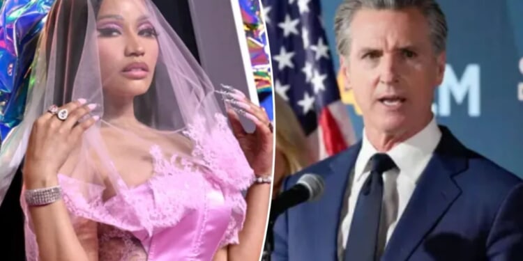 Nicki Minaj rips Gavin 'Newscum' in surprise appearance at AmFest