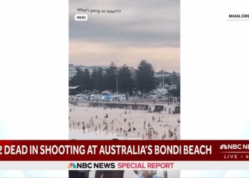 Bondi Beach, Australia, shooting.