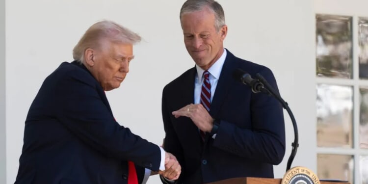 Thune banks on Trump endorsement power