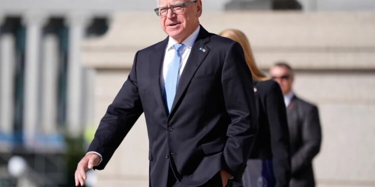 Tim Walz says people are using 'the R-word' while driving by his house