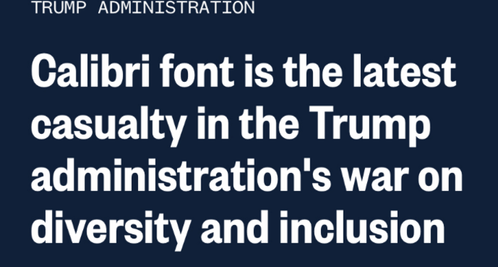 Tiniest Trump Scandal of All Time? New State Department FONT Policy!