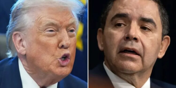Trump rips Cuellar for running as Dem in reelection bid after pardon