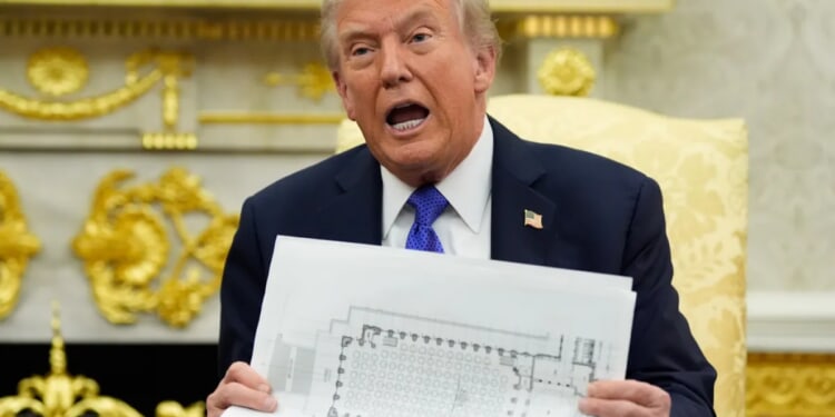 Trump says WH ballroom 'under budget and ahead of schedule'