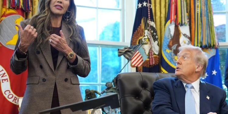 White House dismisses rumors Trump considering axing Noem