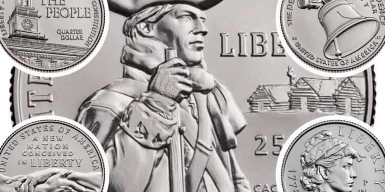 US Mint debuts new coin designs for America’s 250th anniversary