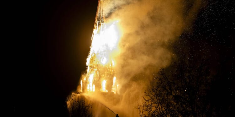 A Dutch Church Burns on New Year’s Eve