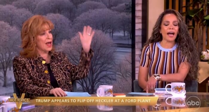 ‘Obnoxious! Horrible!’ The View Melts Down Over Trump Finger Flip