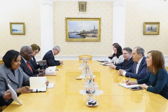 A Cuban diplomatic envoy meets with Russian officials in Moscow