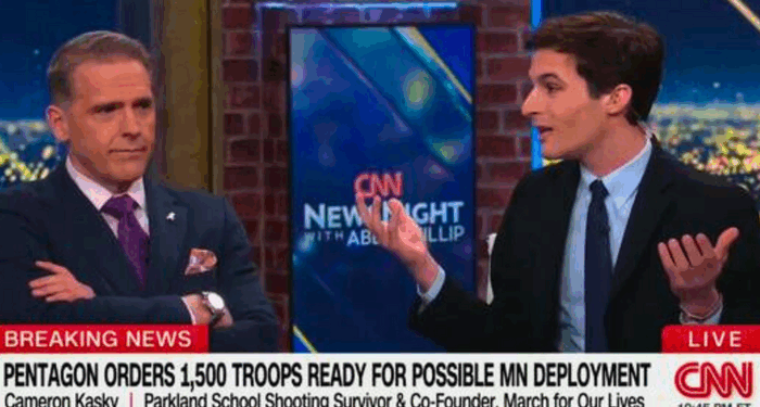 Scott Jennings Shuts Down Cameron Kasky’s False Trump Claims on CNN Panel