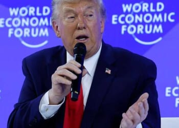 Pressed on Greenland, Trump tells Davos the US has weapons he 'can't even talk about'