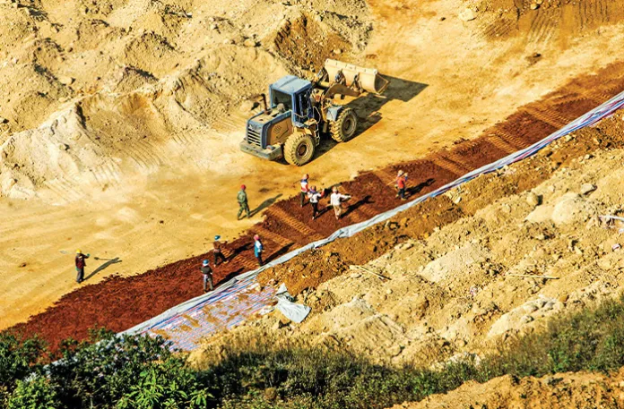Workers mine rare earth metals in southwest China’s Yunnan Province, March 18, 2008. (Imagine China / Newscom)