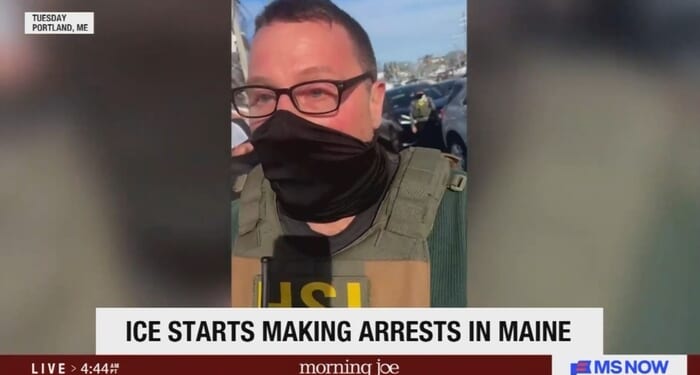 MS Now Reporter Questions ICE Arrests of Convicted Criminals in Maine
