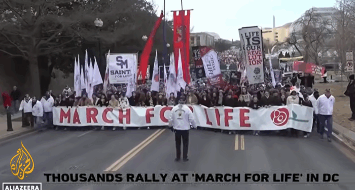 No 'March for Life' Story in WashPost, Page 1 Anti-ICE Protest Story