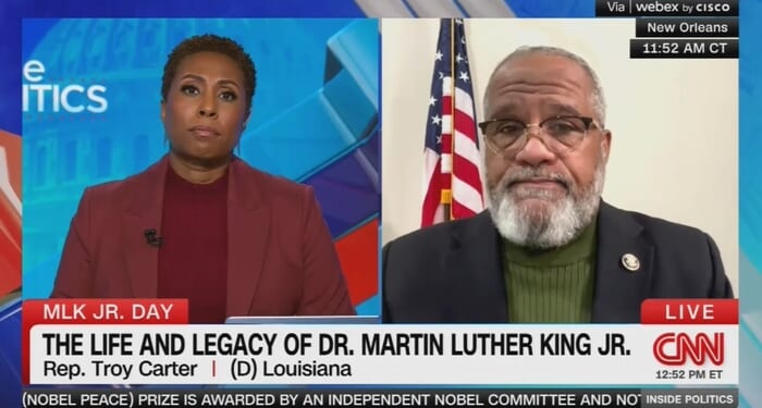 CNN's MLK Day Interview With Rep Troy Carter Turns Into Attack On Trump Policies