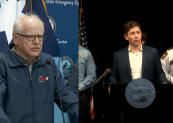Tim Walz and Jacob Frey