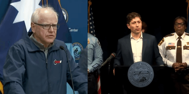 Tim Walz and Jacob Frey