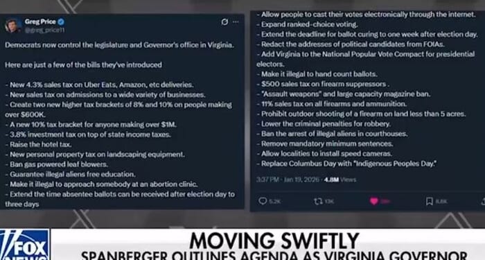 Flurry of Radical Bills Put Forth by Unleashed Virginia Democrats