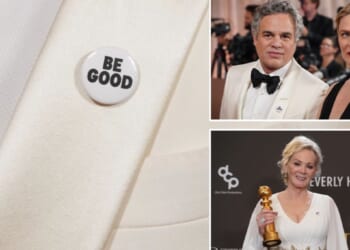 Hollywood actors and actresses wear anti-ICE pins at Golden Globes