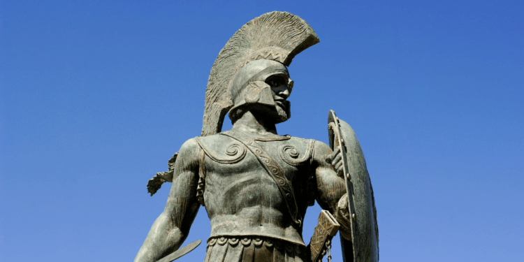 Spartan statue