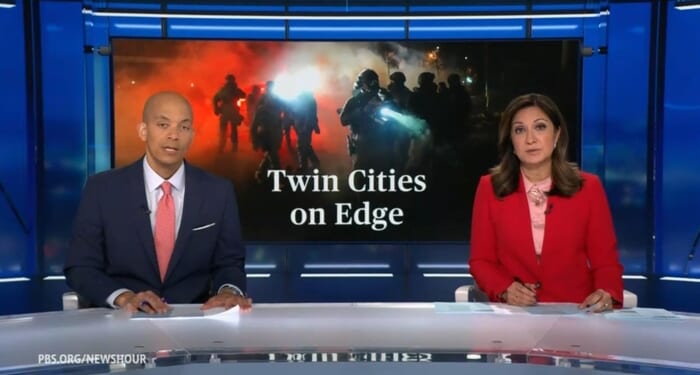 PBS News Hour Downplays Minneapolis Mob Violence, Church Invasion