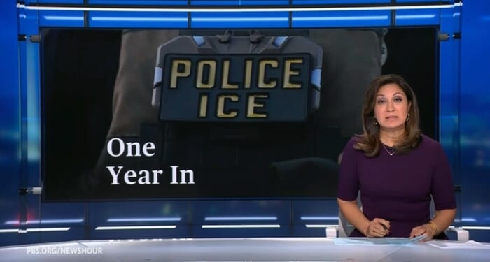 PBS News Hour Shows Double Standard in Coverage of ICE and Protester Deaths