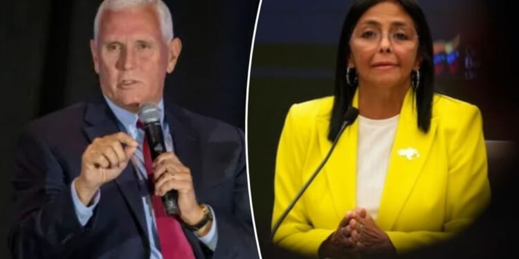 Pence calls for new elections to replace Delcy Rodriguez