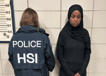 Somali radical accused of sickening salivary assault on federal agents after bizarre 'bananas with rice' speech