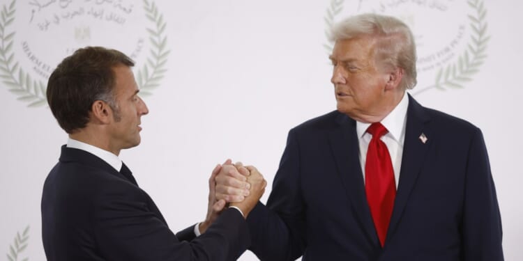 Trump posts message from French President Macron about wanting ‘to build great things’