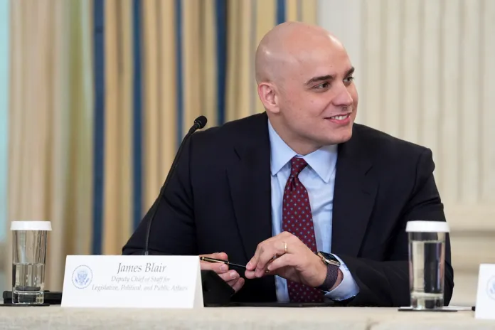 White House deputy chief of staff James Blair.