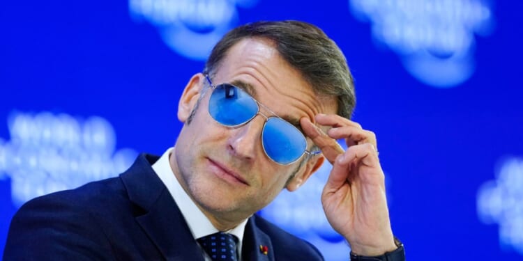 Why Macron rocked mirrored aviators during WEF address