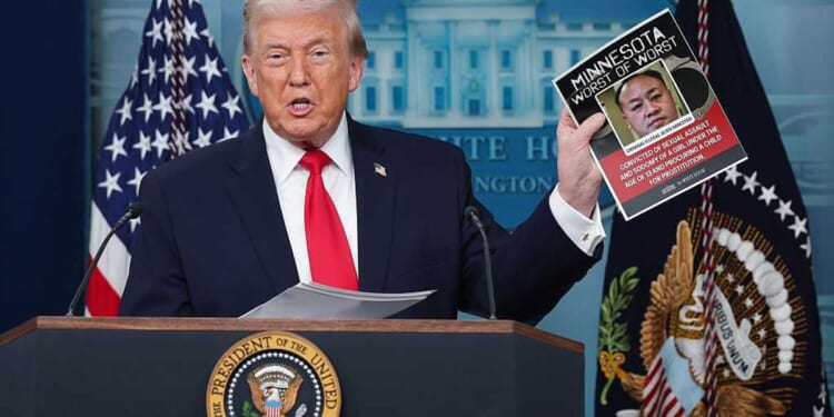 'You want to live with these people?' Trump exposes killers and child rapists Walz, Frey are shielding with anti-ICE agenda