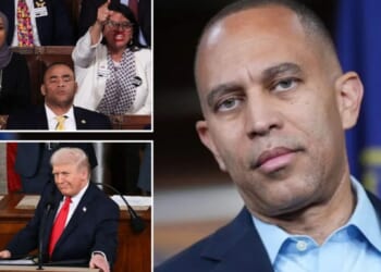 Democrats ignore Jeffries' plea to sit silent at State of the Union