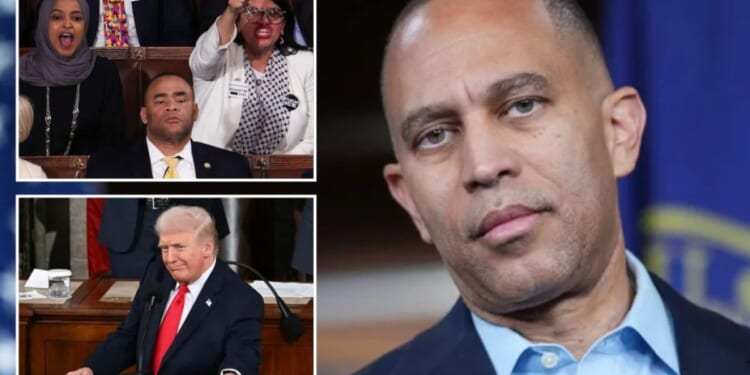 Democrats ignore Jeffries' plea to sit silent at State of the Union