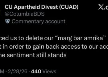 Columbia U Students for Justice in Palestine Tweet 'Death to America'