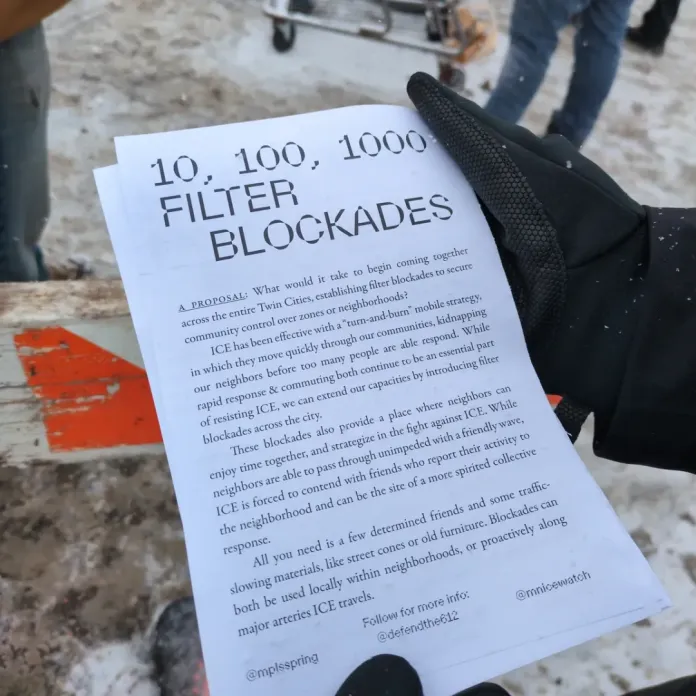 Anti-ICE blockade proposal in Minneapolis