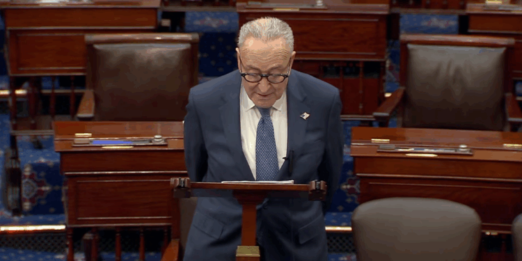 Chuck Schumer speaking on the SAVE Act