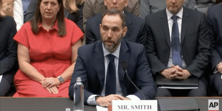Former Special Counsel Jack Smith testifies before the House Judiciary Committee.