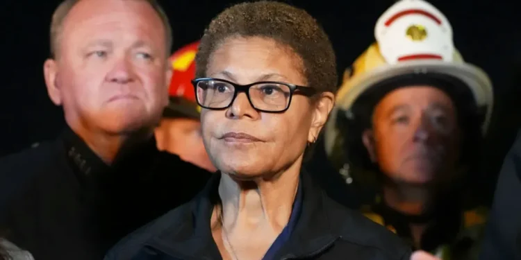 LA mayoral race upended by allegations Bass altered fire report