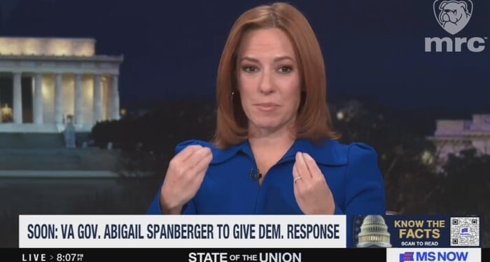 MS NOW’s Jen Psaki Dismisses SOTU Honorees as ‘Circus Entertainer Part’