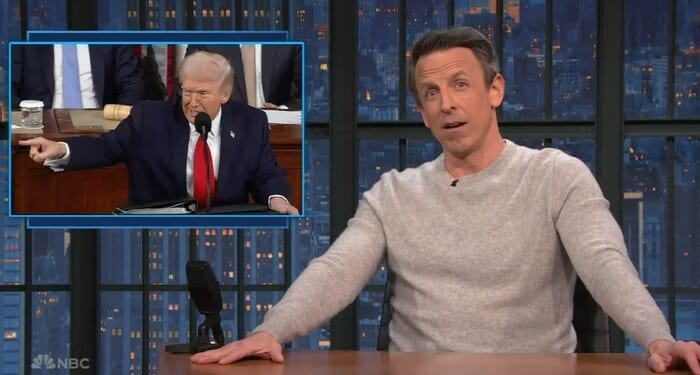 Meyers Attacks Trump For Calling Dems 'Crazy,' Trying To 'Co-opt' Hockey Team